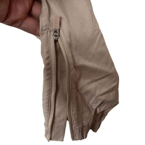 Lululemon Cafe Au Lait Adapted State High-Rise Full Length Zipper Ankle Joggers - Picture 8 of 11